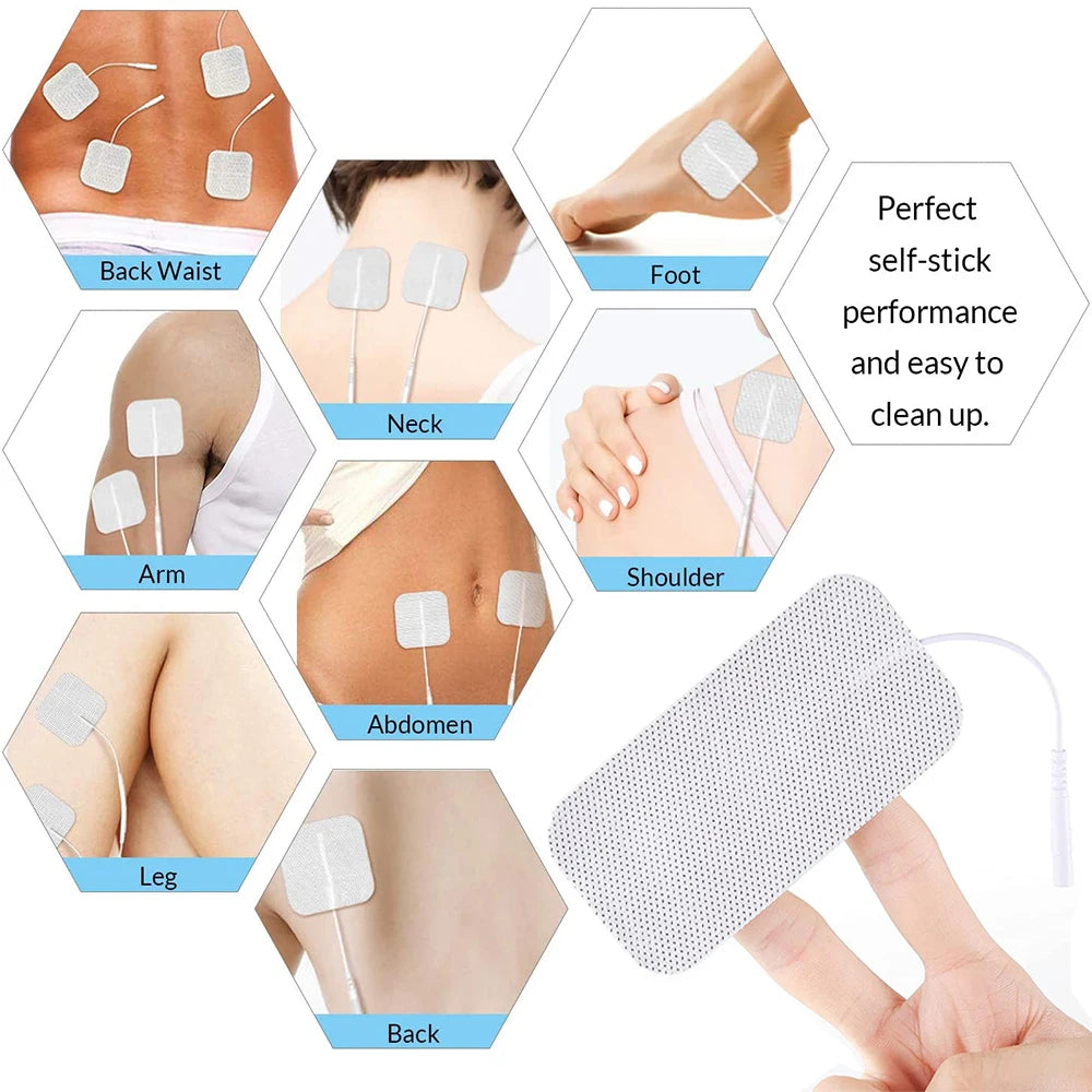 Physiotherapy Tens Machine Replacement Gel Electrode Pads Muscle Stimulator Pad Massager Patch Slimming Relaxation