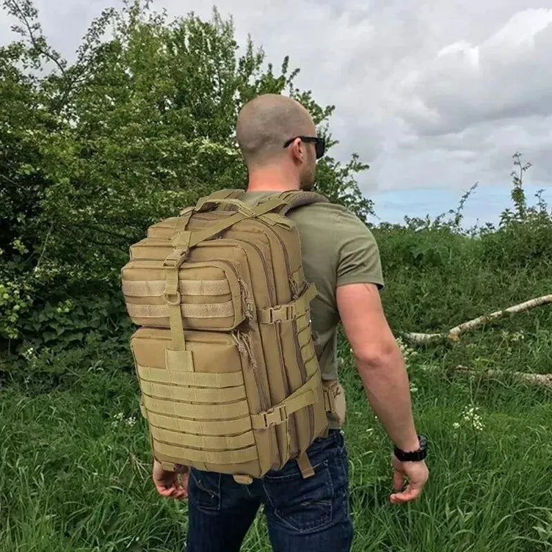 Men Big Outdoor Travel Lg. Capacity Hiking Backpack Army Tactical Military Camouflage