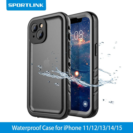 SPORTLINK Waterproof Phone Case Underwater Protect for iPhone Screen Protector