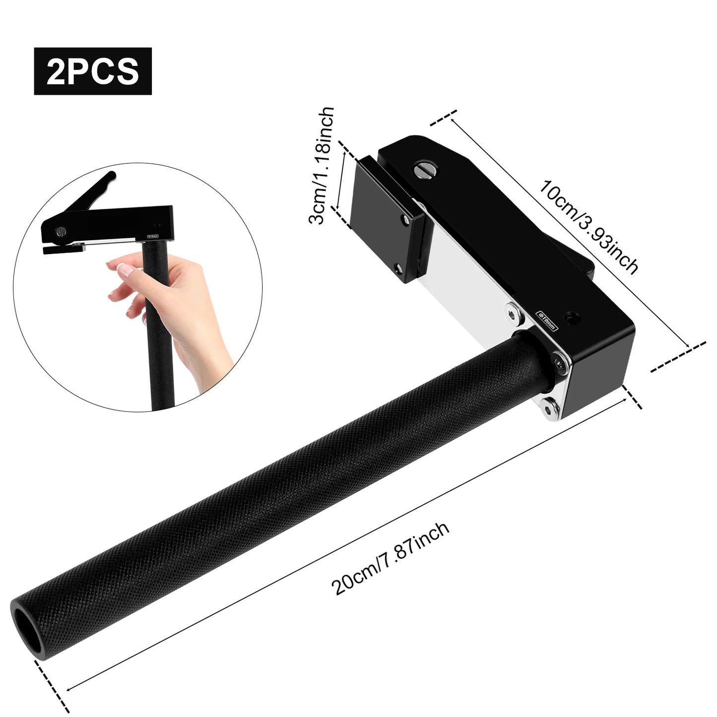 2Pcs Workbench Hold Down Clamp, Woodworking Dog Clamp 19/20MM Holes