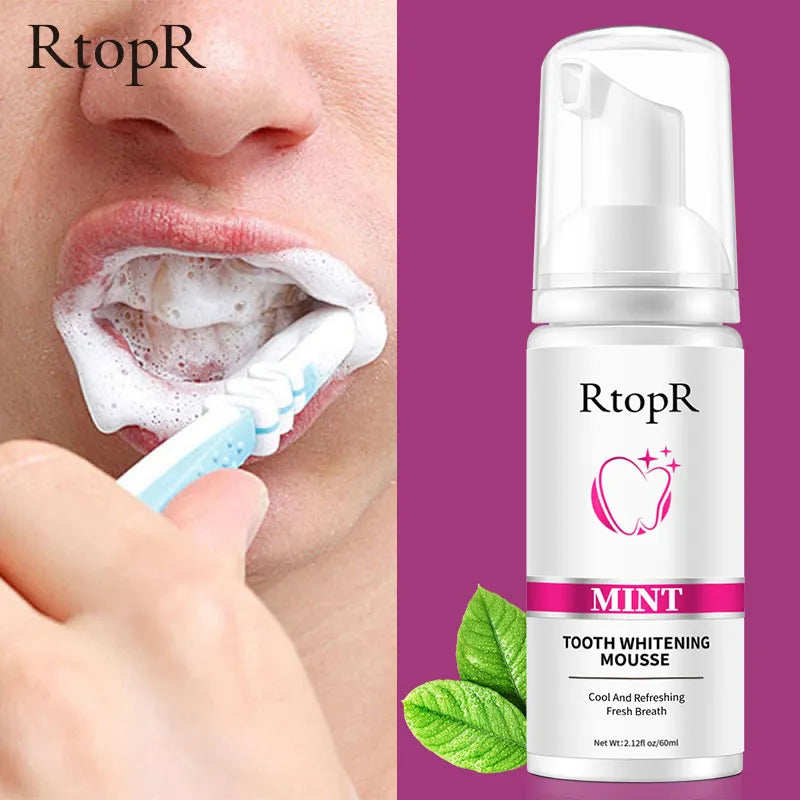 Teeth Cleansing Whitening Mousse Toothpaste  Removes Stains Oral Hygiene