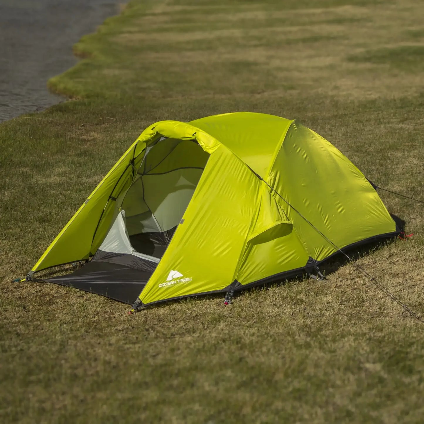 Ozark Trail 2 Person Lightweight Backpacking Tent, Green, 82.5" x 55" x 40", 7.83 lbs.