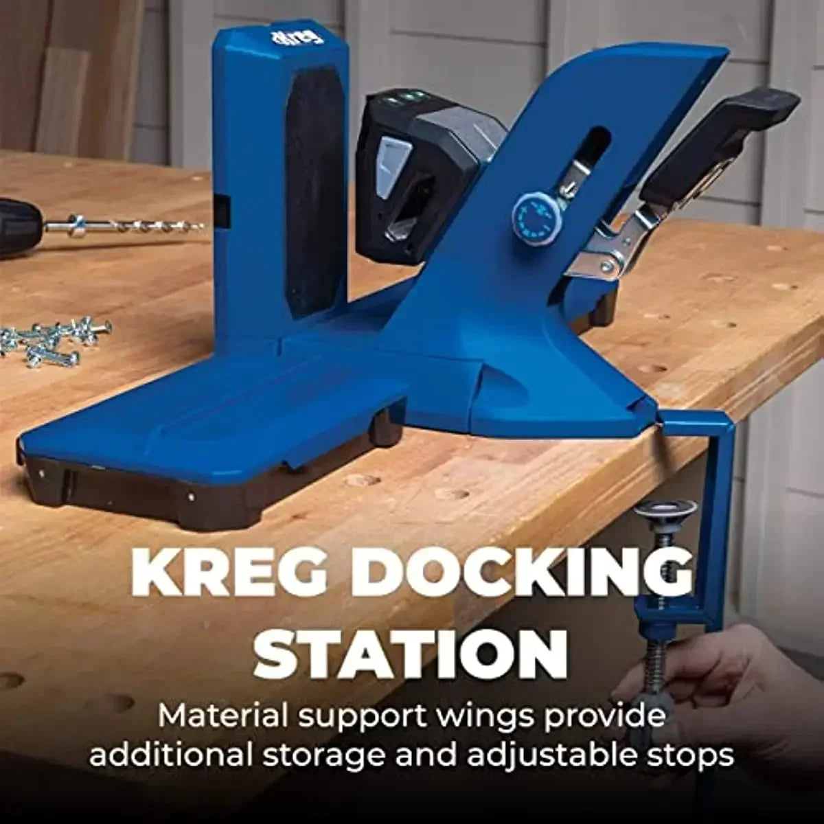 Kreg Tool Pocket-Hole Jig 720 PRO - Easy Clamping & Adjusting - Includes Screws