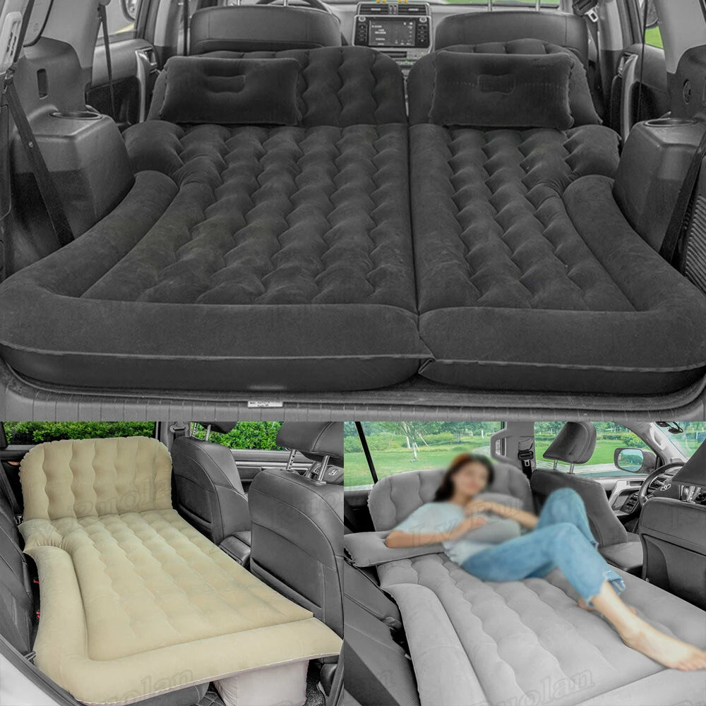 Portable SUV Inflatable Car Camping Bed Mattress with 2 Pillows