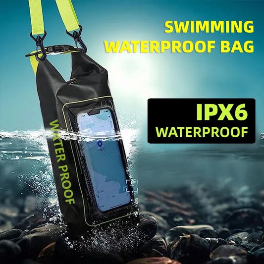 Mobile Waterproof Bags 2L Swimming Bag Drifting Rafting Surfing Gym