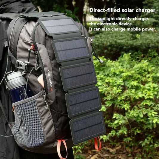 Portable Solar Charging Panel Foldable 5V 1A USB High Power Output