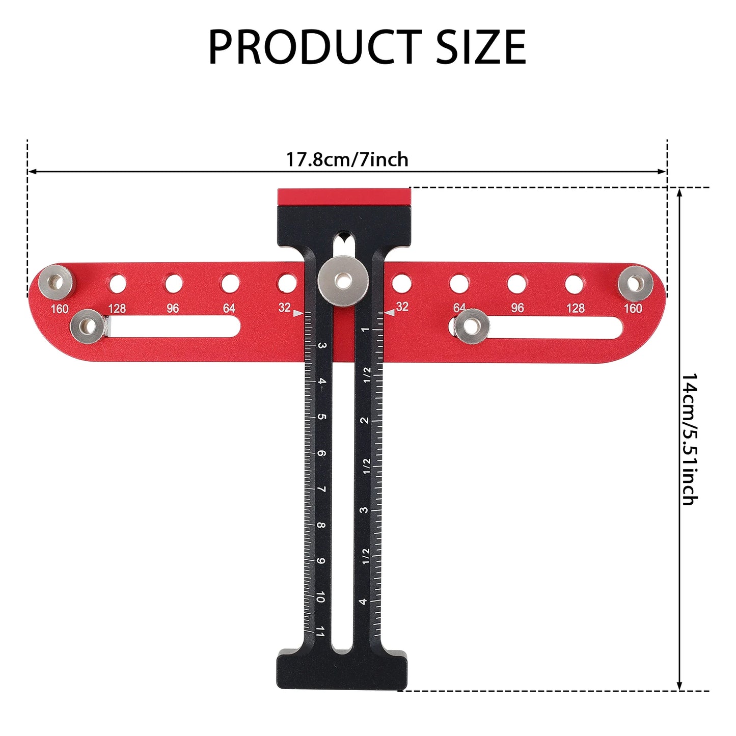 Door Cabinet Handle Hole Pitch Punch Locator - Cabinet Hardware Jig