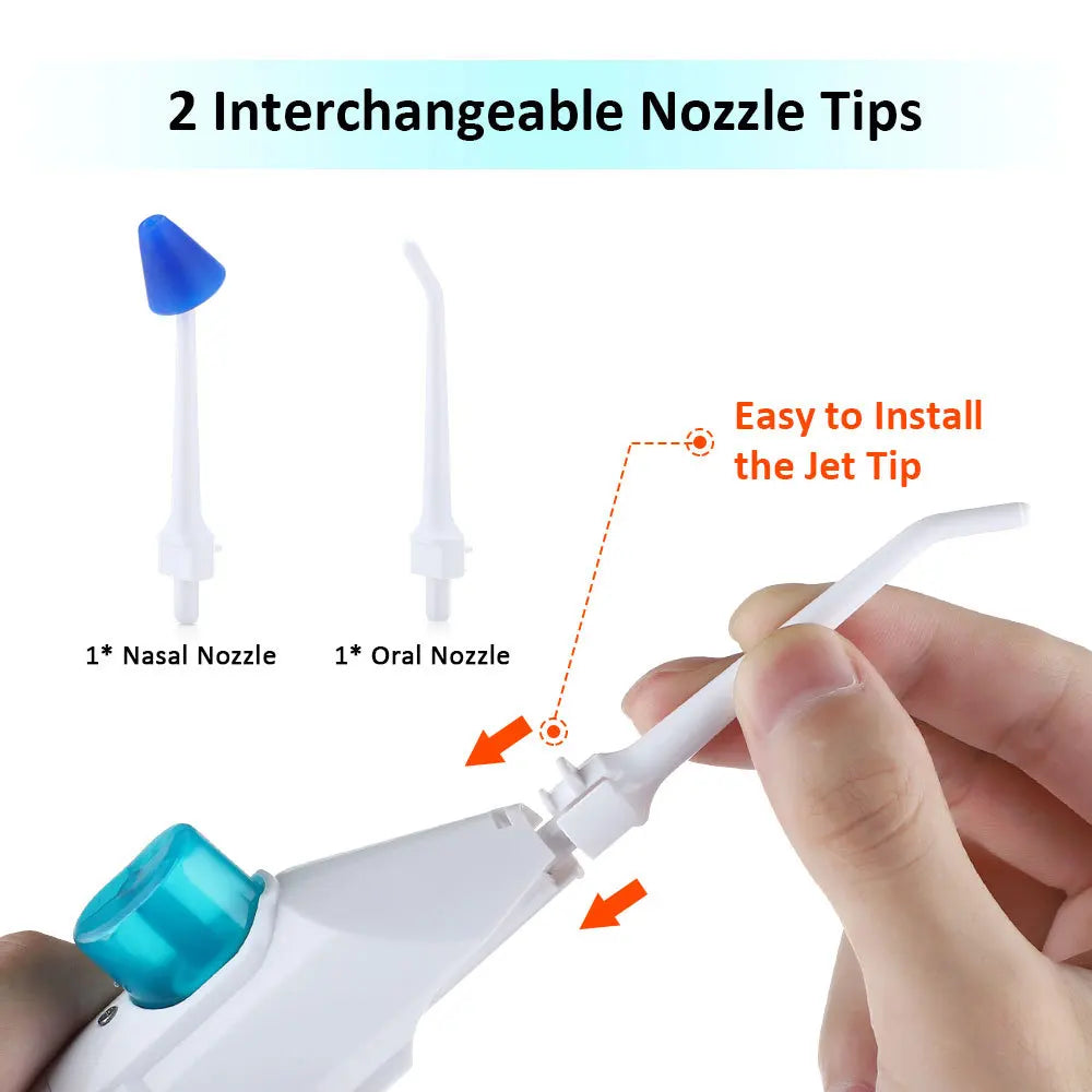 Portable Oral Irrigator Dental Water Flosser Nasal Showers Jet Teeth Cleaner