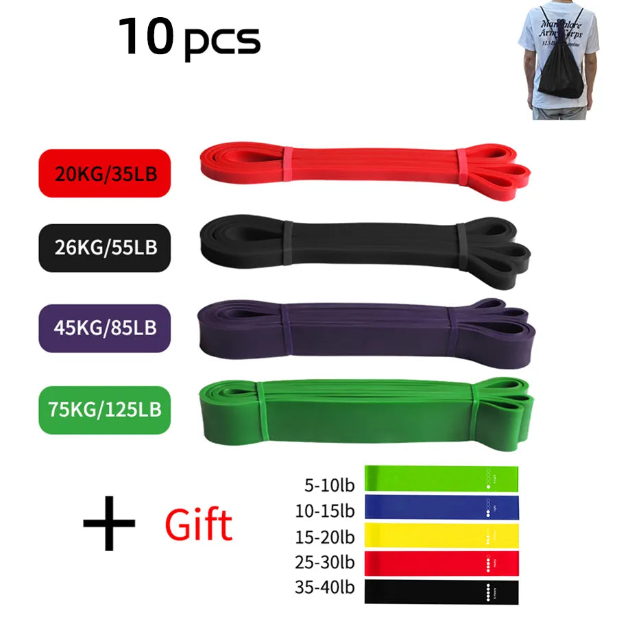 Workout Pilates Latex Resistance Band Exercise Elastic Sport Strength Heavy Duty Fitness