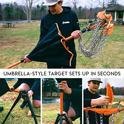 Disc Golf Baskets Portable Disc Golf Target with Chains Included