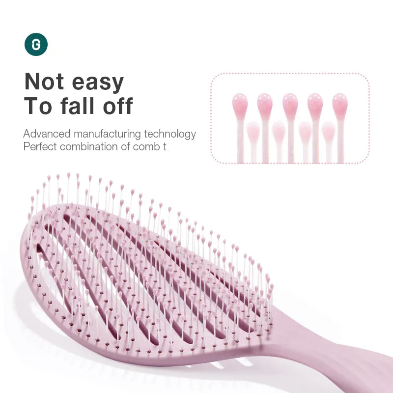 MR.GREEN Hollow Out Hair Brush Scalp Massage Combs Styling Detangler Fast Blow Drying Detangling