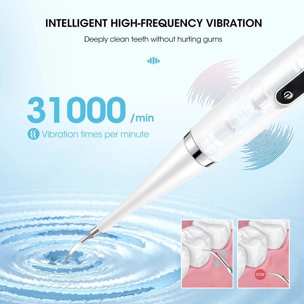 Electric Dental Scaler Calculus Remover Teeth Plaque Cleaner Teeth Oral Care