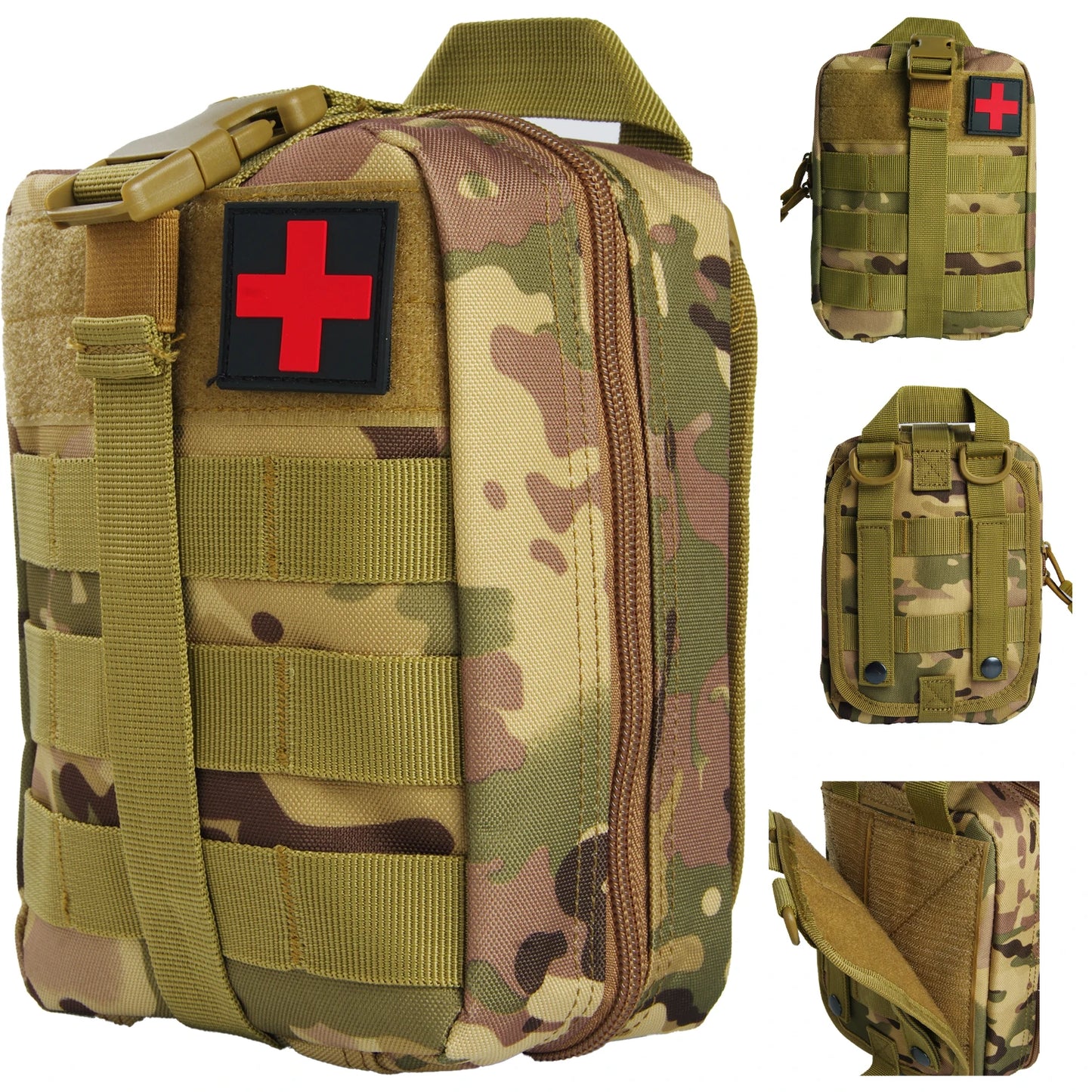 Military Trauma Survival Kit Pouch First Aid Medical Emergency Hiking