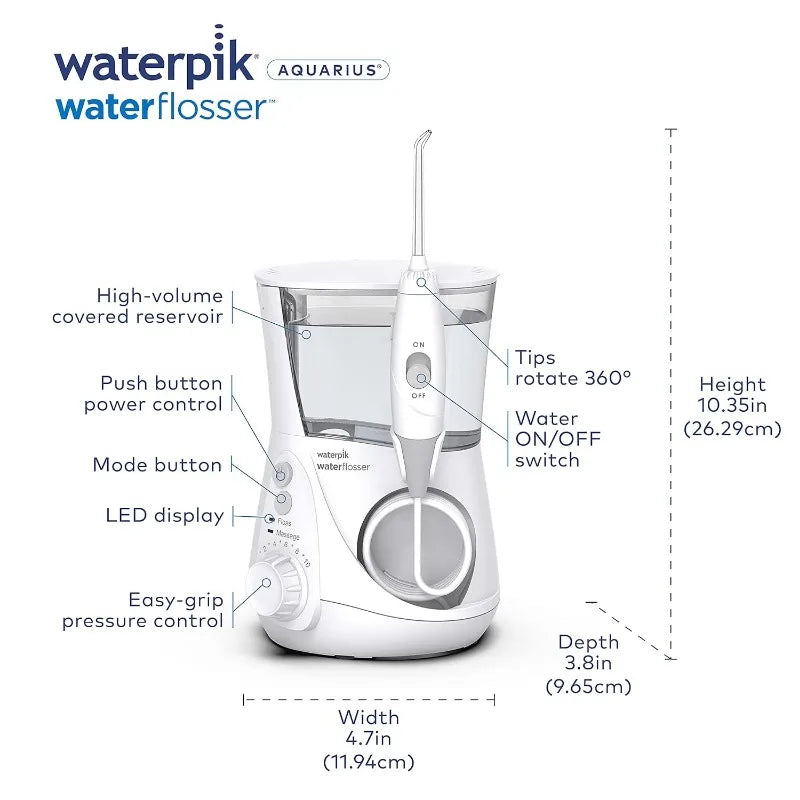 Water Flosser Professional For Teeth, Gums, Braces, Dental Care, With 10 Settings