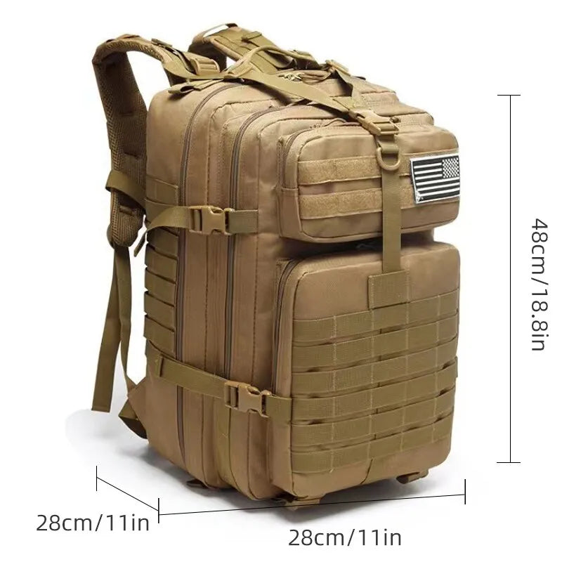 Men Big Outdoor Travel Lg. Capacity Hiking Backpack Army Tactical Military Camouflage