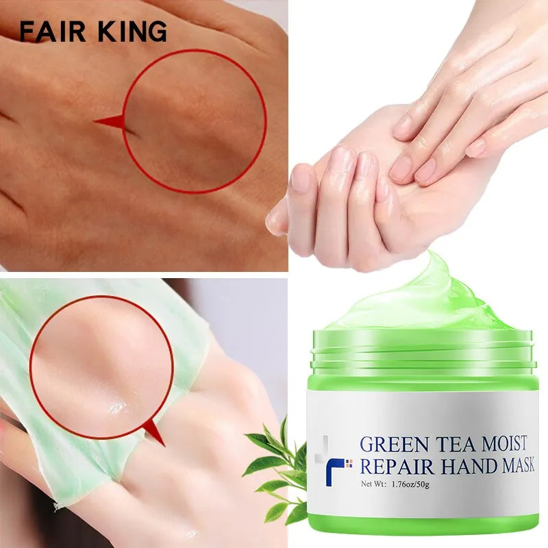 Green Tea Lock Water Repair Anti-aging Hand Moisturizing Whitening