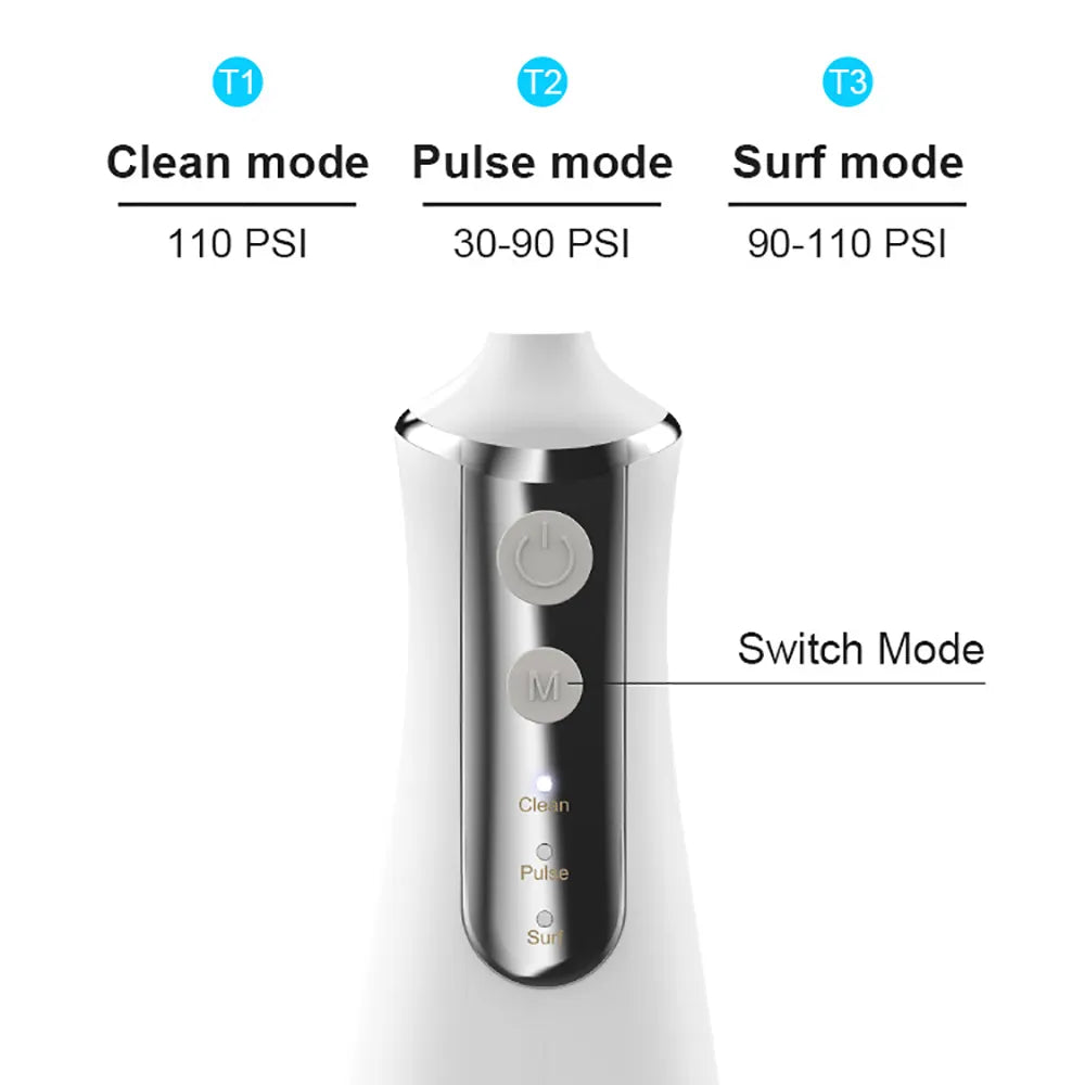 Dental Oral Irrigator Water Flosser Pick Cleaner Dental Floss Jet